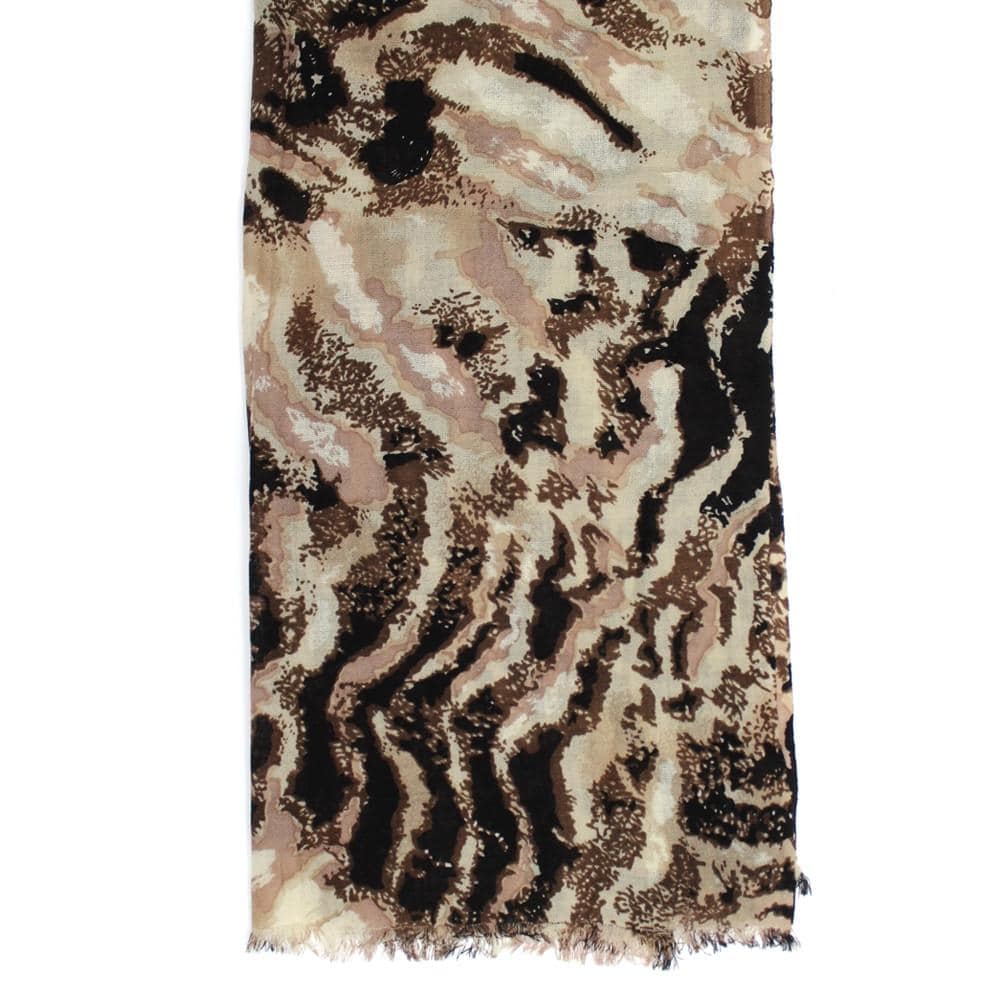 Deer Print Scarf - Brown Combo - Scarf - La Fiorentina DEER PRINT