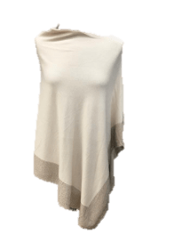 Embellished Poncho - Poncho - La Fiorenti, Beigena BE805-B -1