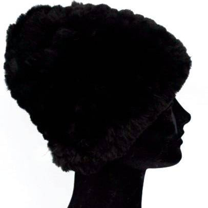 Faux Fur Plush Hat - Black - Hat - La Fiorentina SH-431