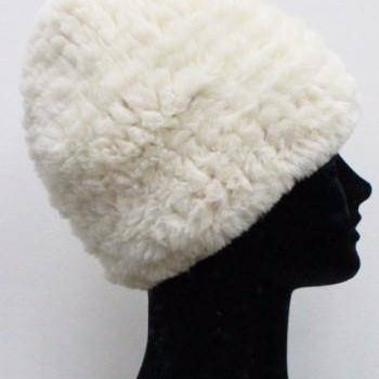 Faux Fur Plush Hat - Ivory - Hat - La Fiorentina SH-431