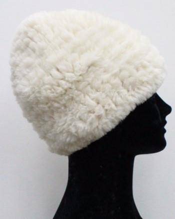 Faux Fur Plush Hat - Ivory - Hat - La Fiorentina SH-431