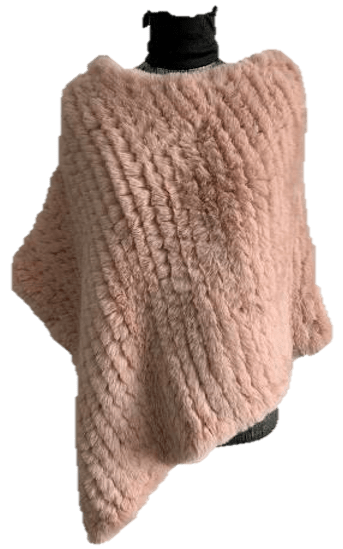 Faux Fur Poncho - Poncho - La Fiorentina, Camel '632567