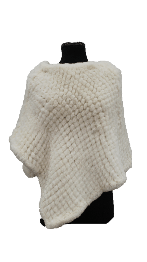 Faux Fur Poncho - Poncho - La Fiorentina, White '632567
