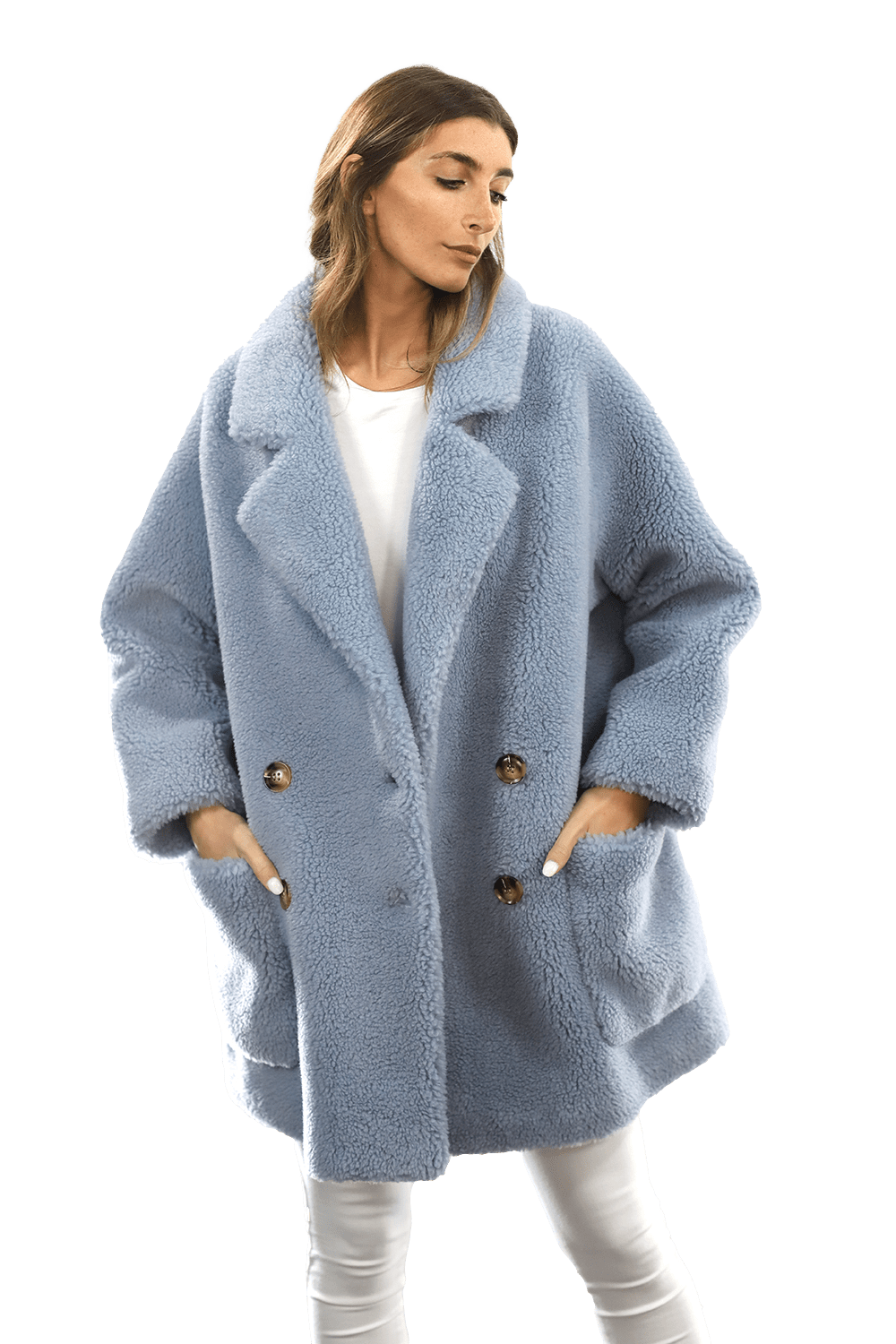 Pieces teddy coat best sale