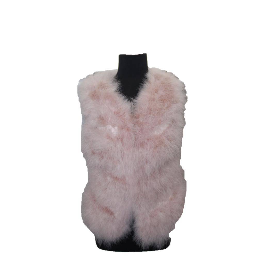 Feather Vest - Feather Vest - La Fiorentina, Blush 13830M
