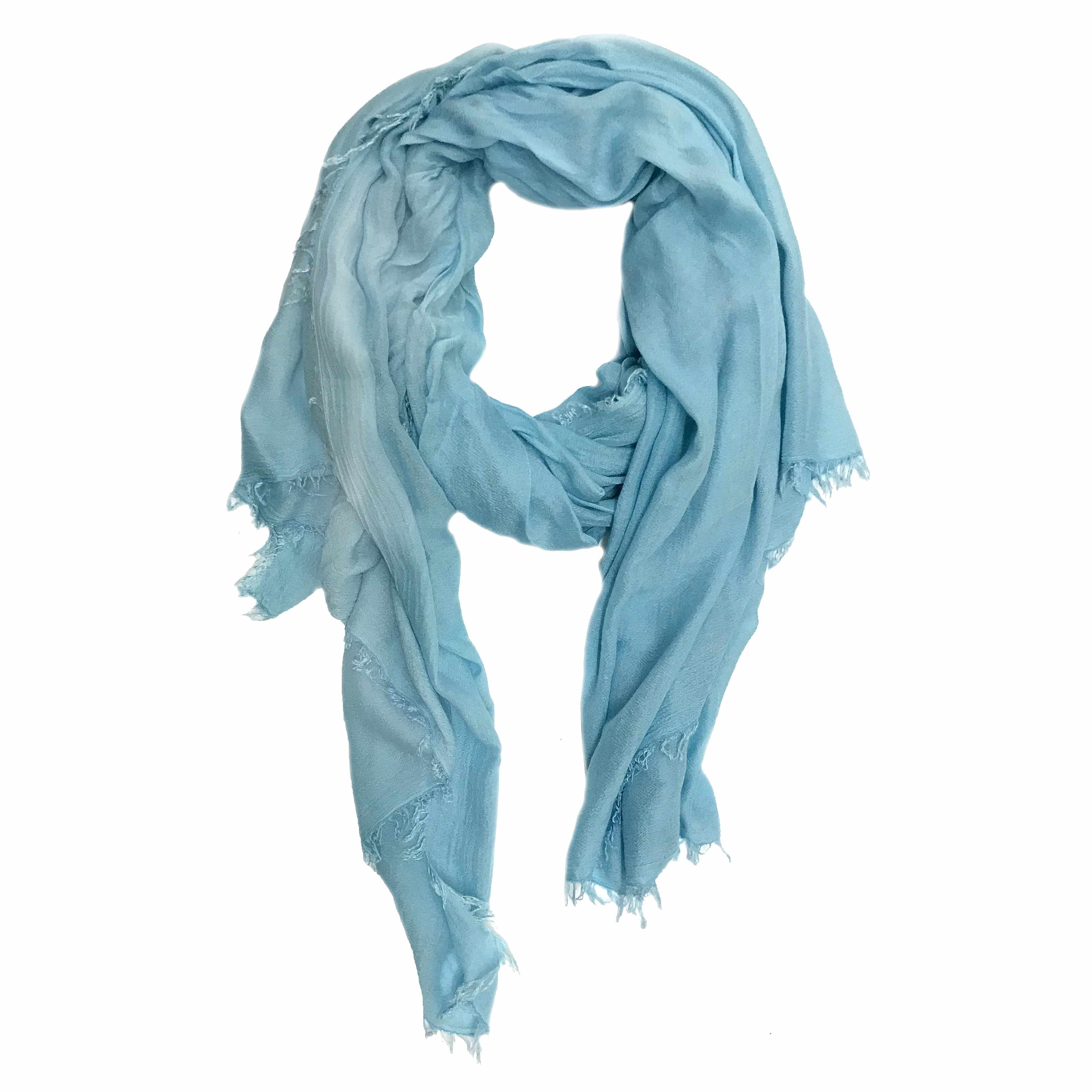 Fine Woven Cashmere Mix Scarf -  - La Fiorentina, Aqua Stolona Victoria
