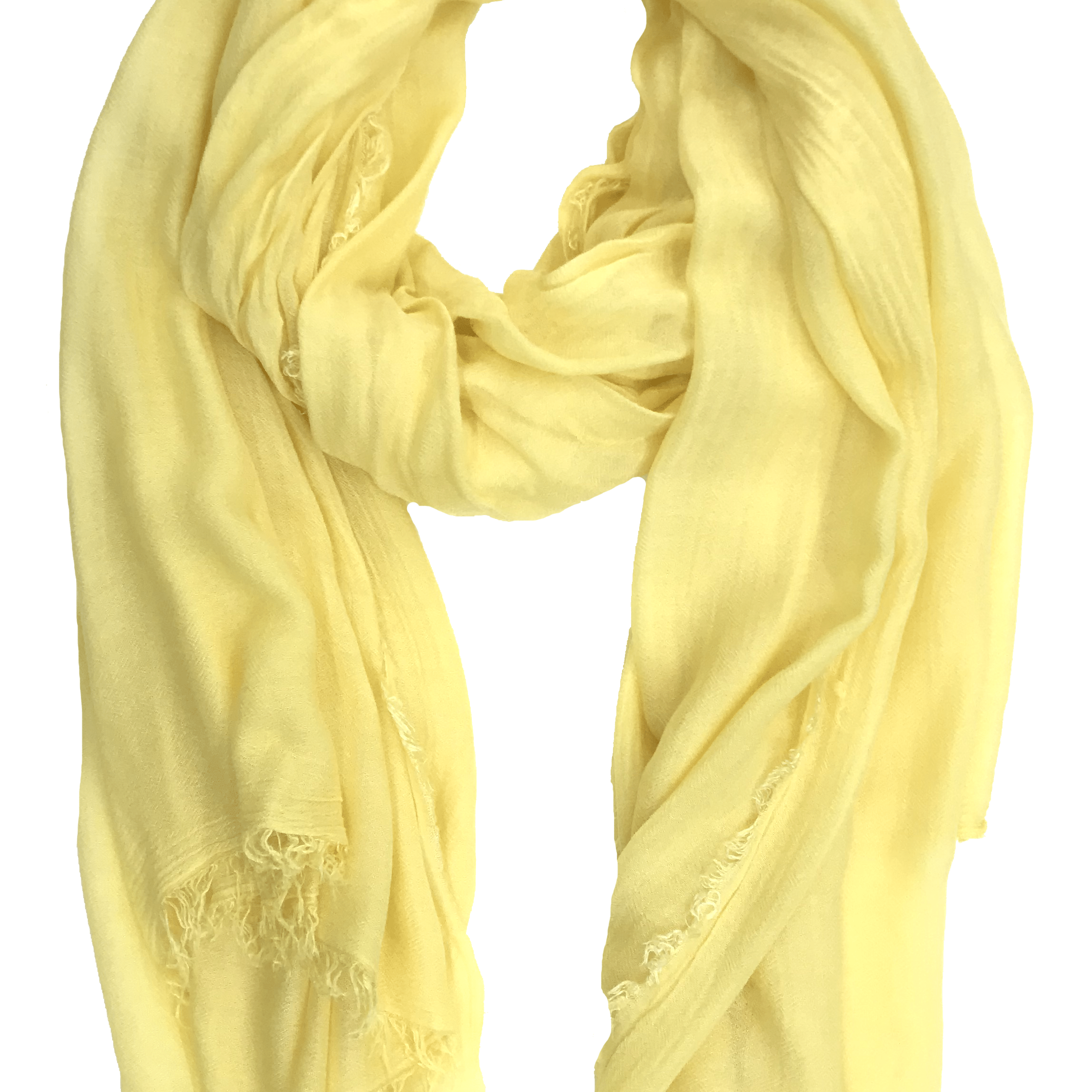 Fine Woven Cashmere Mix Scarf -  - La Fiorentina, YellowTurquoise Stolona Victoria