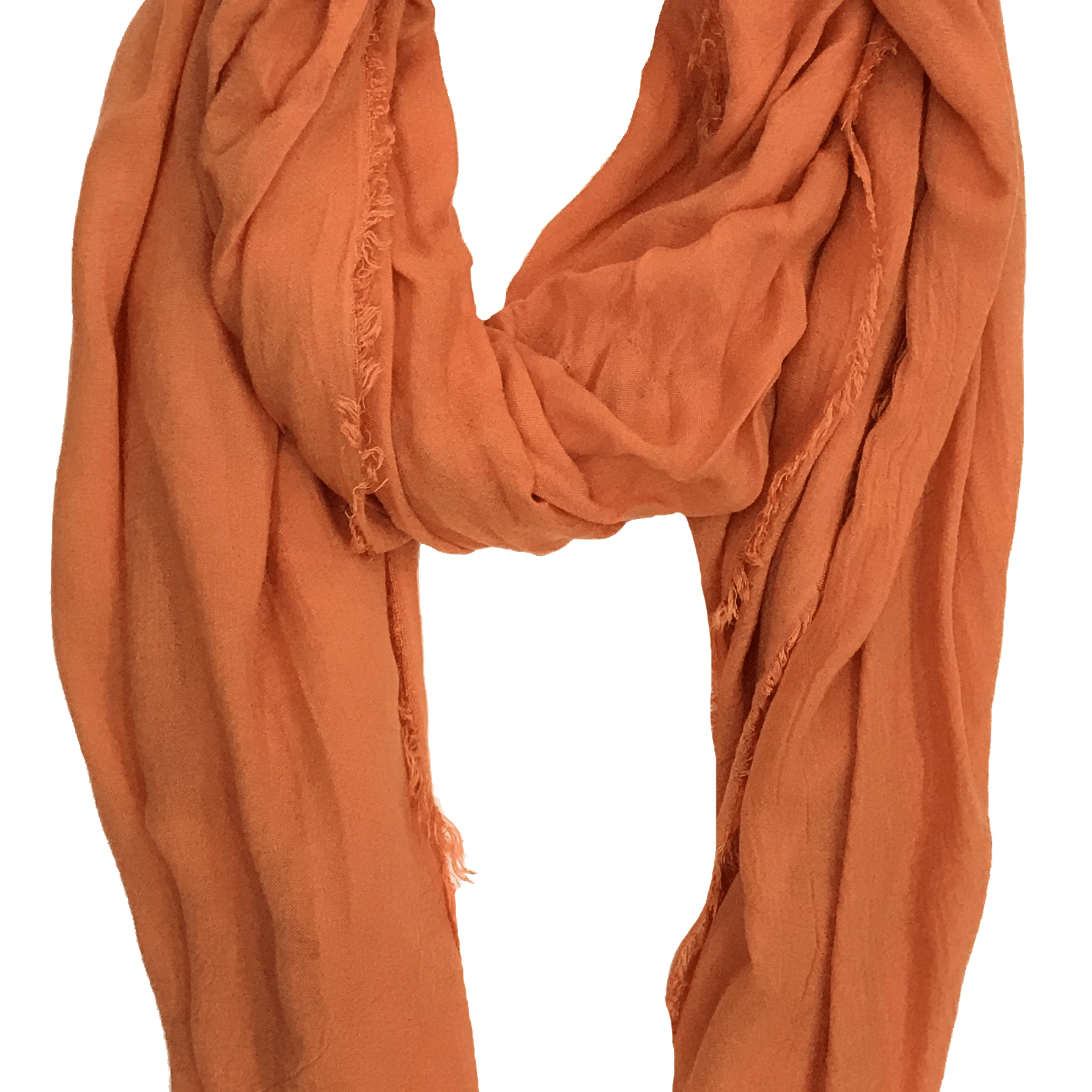 Fine Woven Cashmere Mix Scarf -  - La Fiorentina, Orange Stolona Victoria
