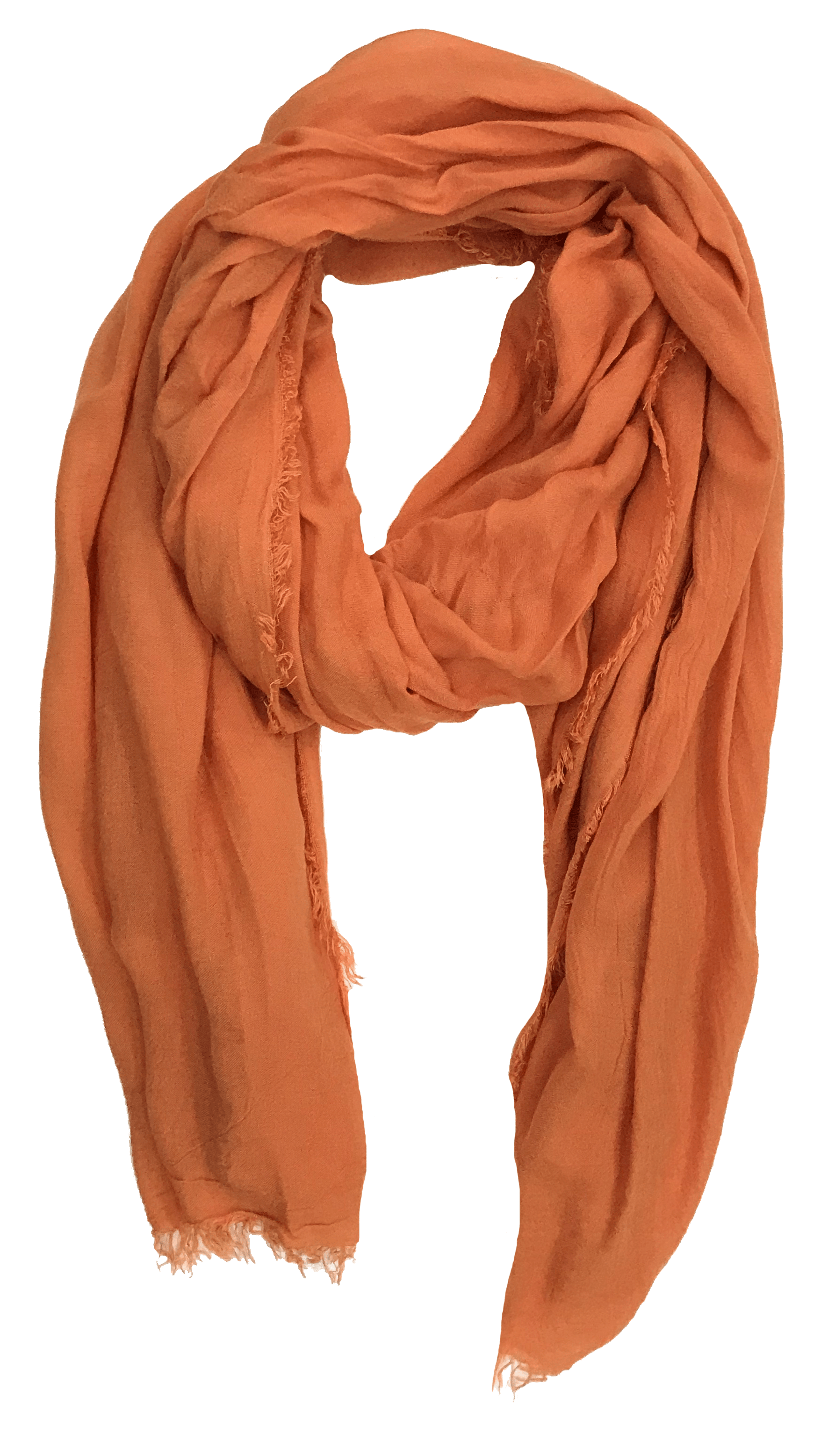 Fine Woven Cashmere Mix Scarf -  - La Fiorentina, Orange Stolona Victoria