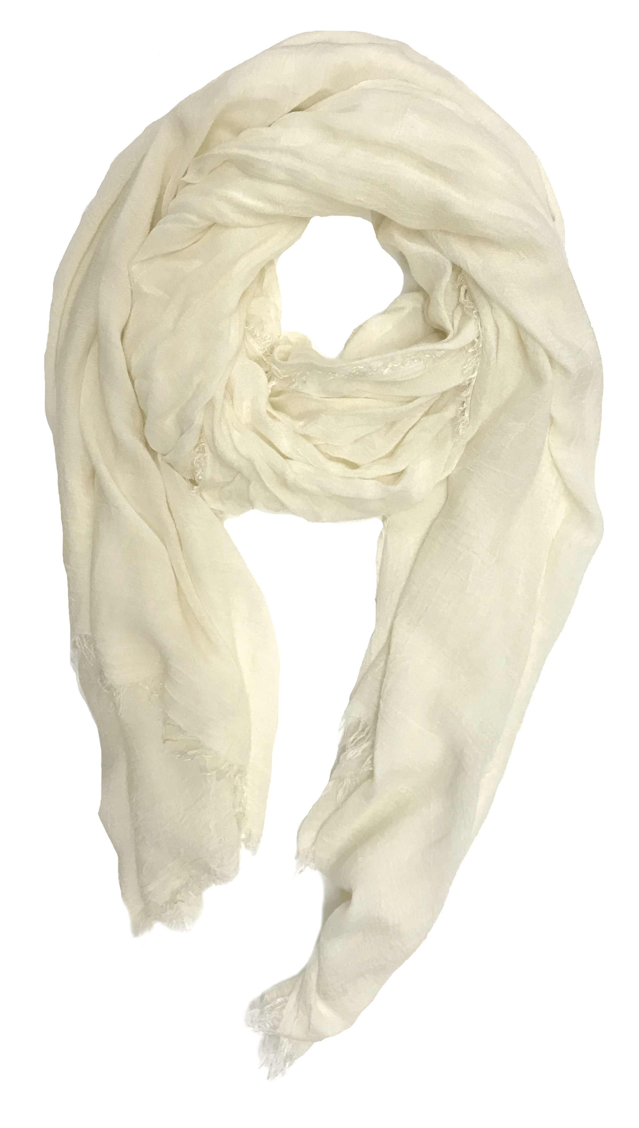 Fine Woven Cashmere Mix Scarf -  - La Fiorentina, Beige Stolona Victoria