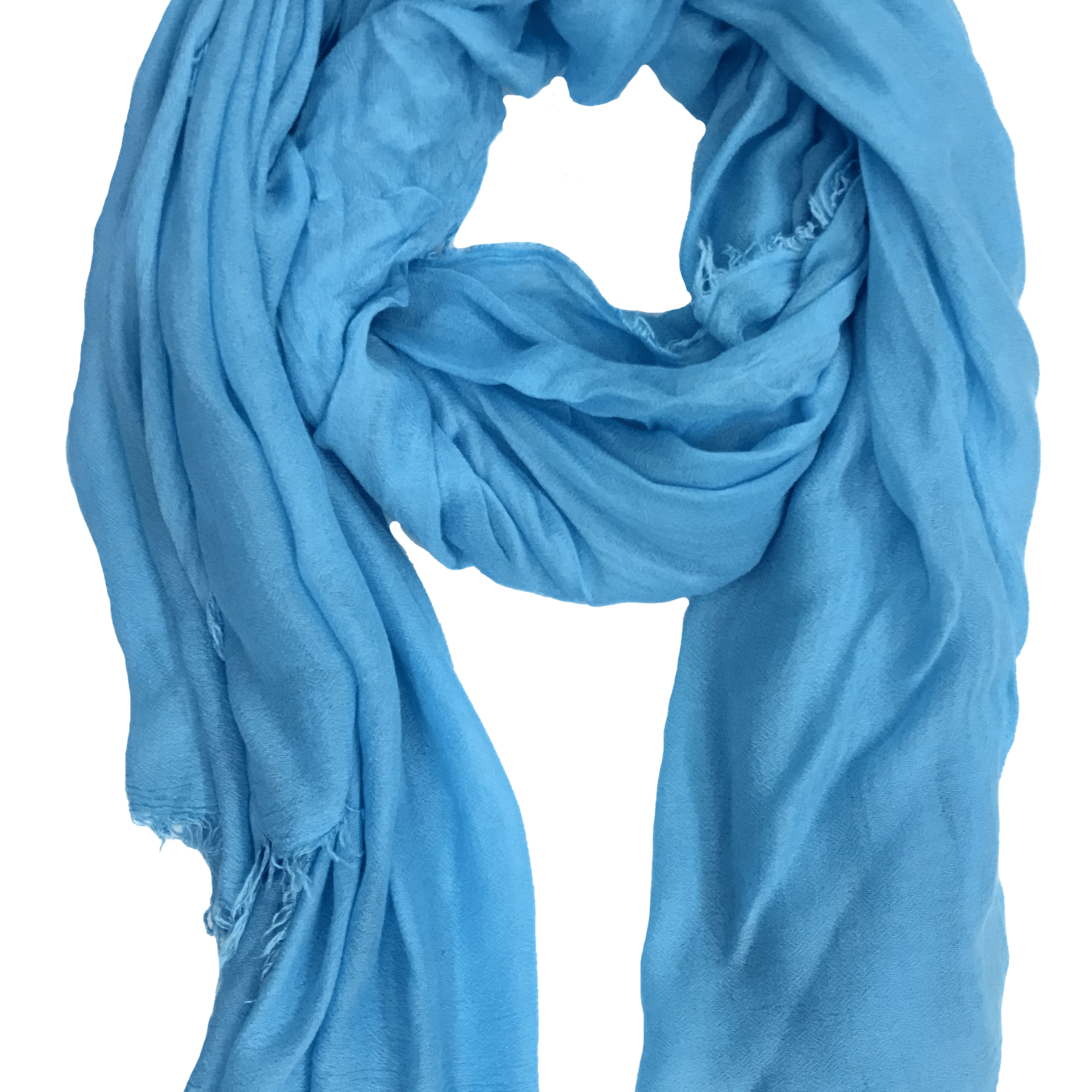 Fine Woven Cashmere Mix Scarf -  - La Fiorentina, Aqua Stolona Victoria