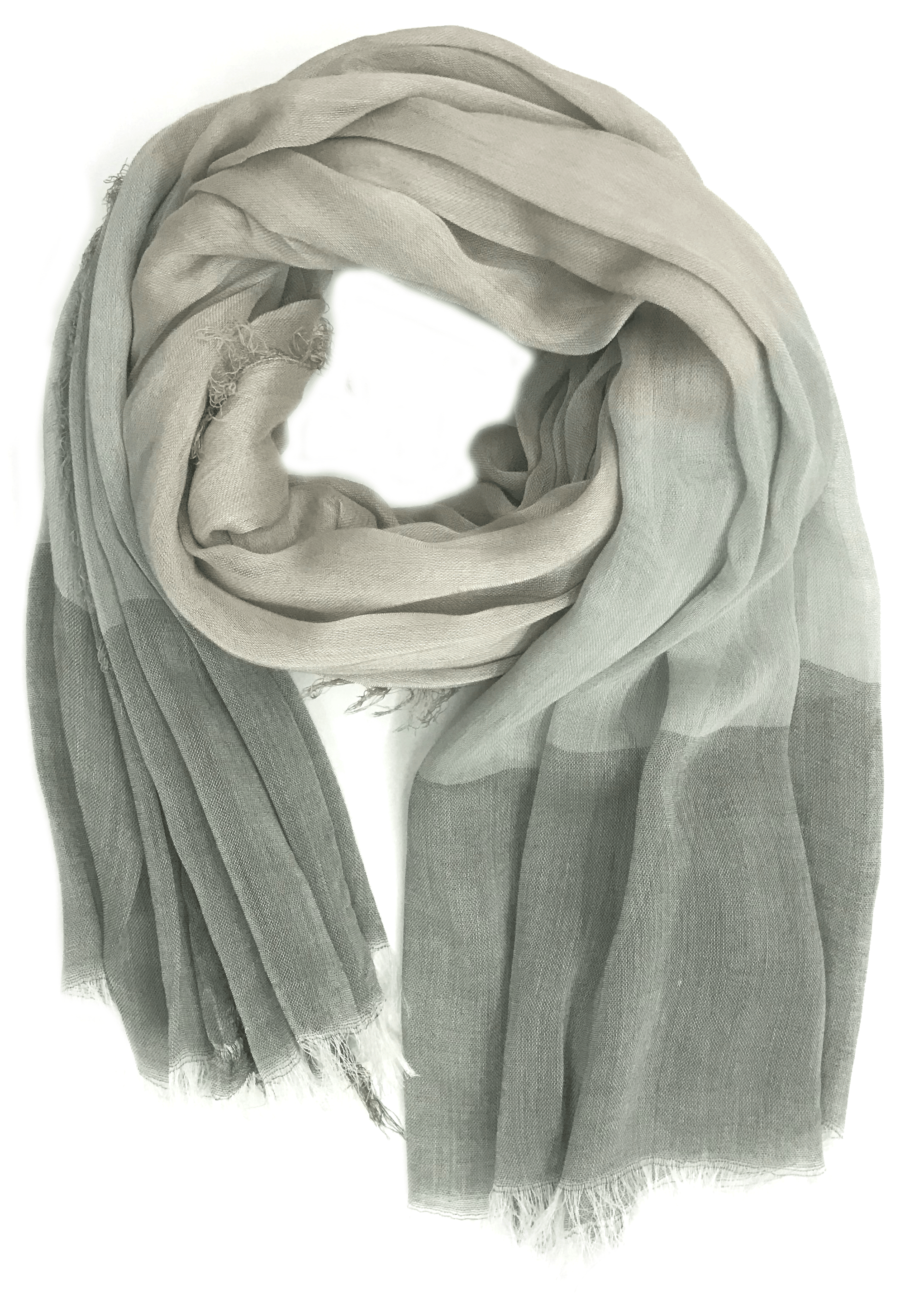 Fine Woven Scarf -  - La Fiorentina, Gray/Green, Gray/Green Spring Color-03