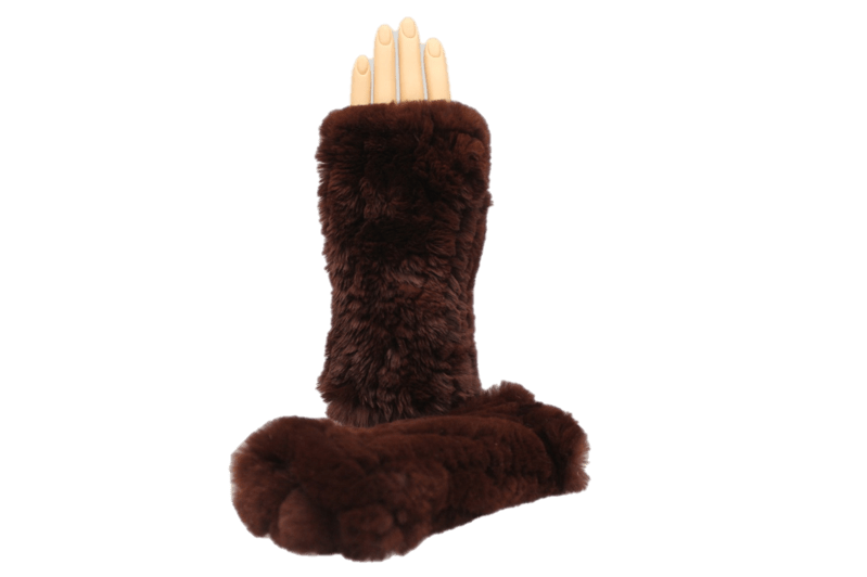 Fingerless Glove - Glove - La Fiorentina, Brown MZQZ-04A