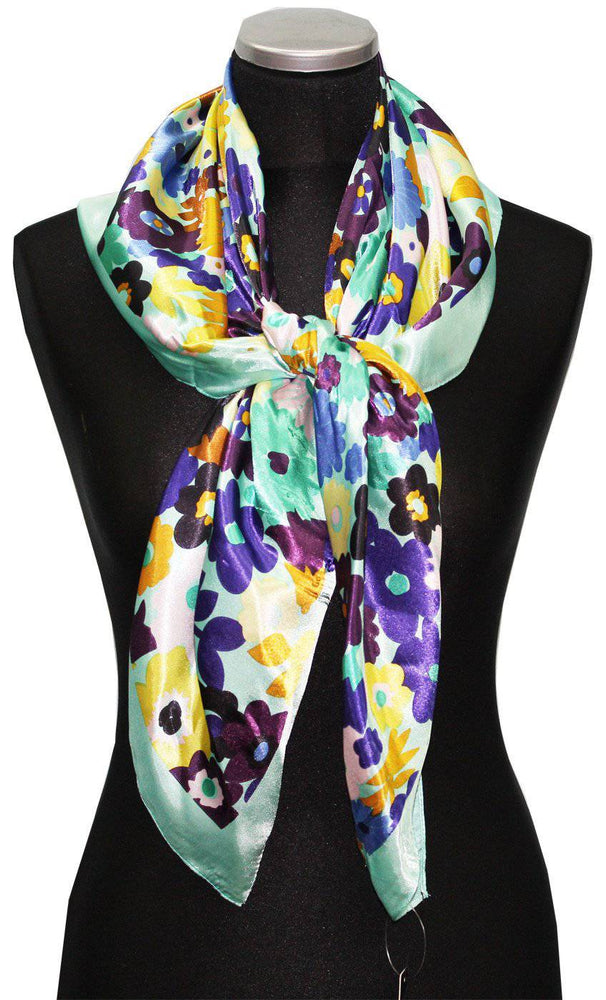 Floral Halter Top Scarf - Light Green - Halter Top - La Fiorentina PS-1203