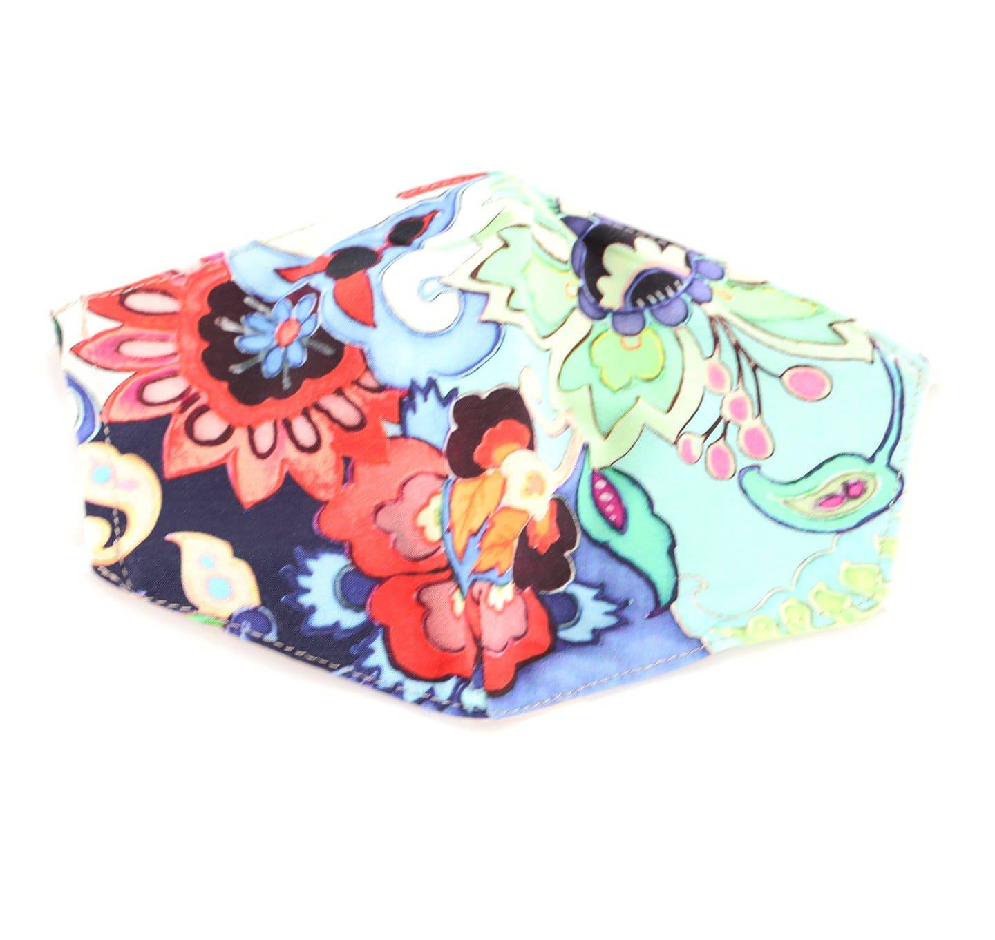 Floral Mint Print Face Mask - face-mask - La Fiorentina MASK#16