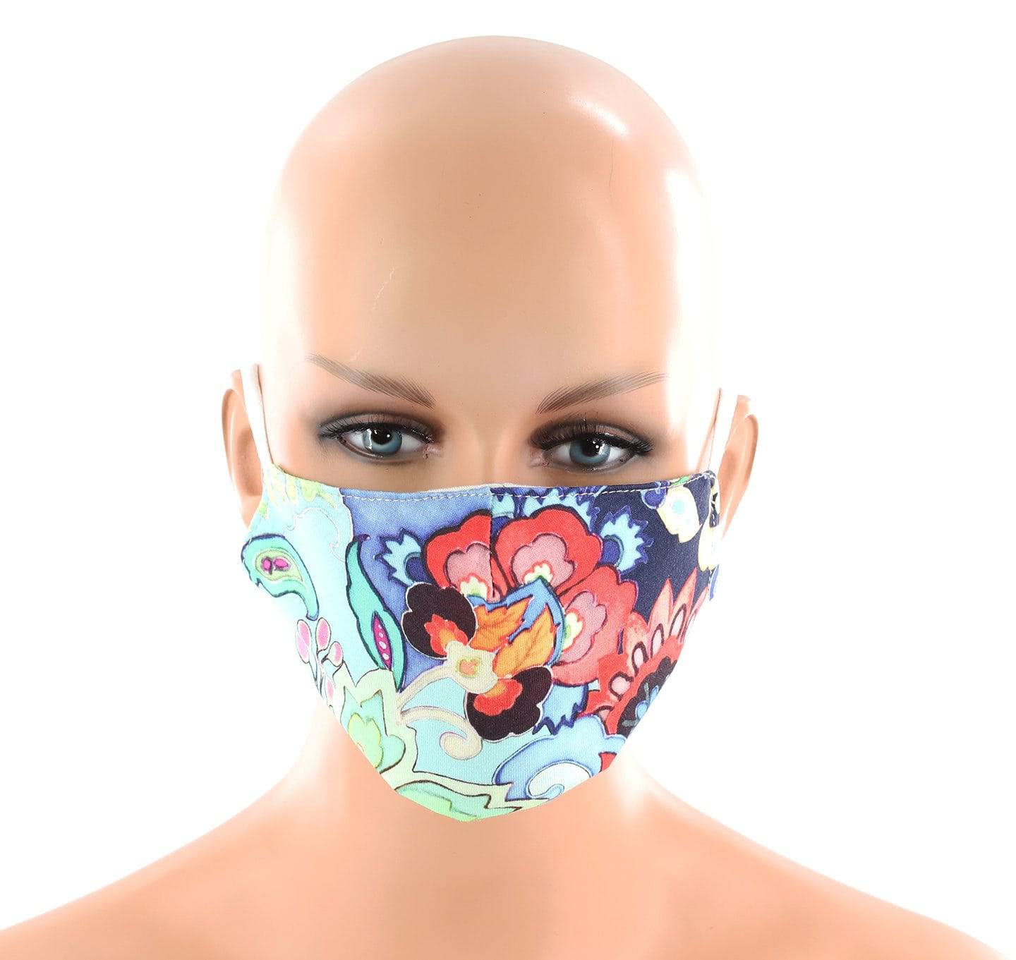 Floral Mint Print Face Mask - face-mask - La Fiorentina MASK#16