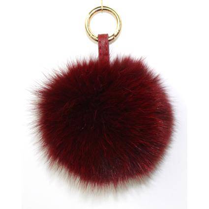 Fox Fur Key Chain - Key Chain - La Fiorentina, Wine KEYF003