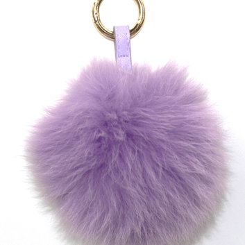 Fox Fur Key Chain - Key Chain - La Fiorentina, Light Purple KEYF004