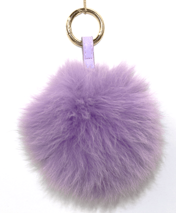 Fox Fur Key Chain - Key Chain - La Fiorentina, Light Purple KEYF004