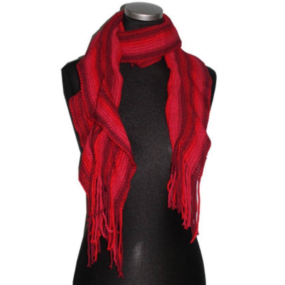 Fringe Muffler- Red - Muffler - La Fiorentina 920-207M