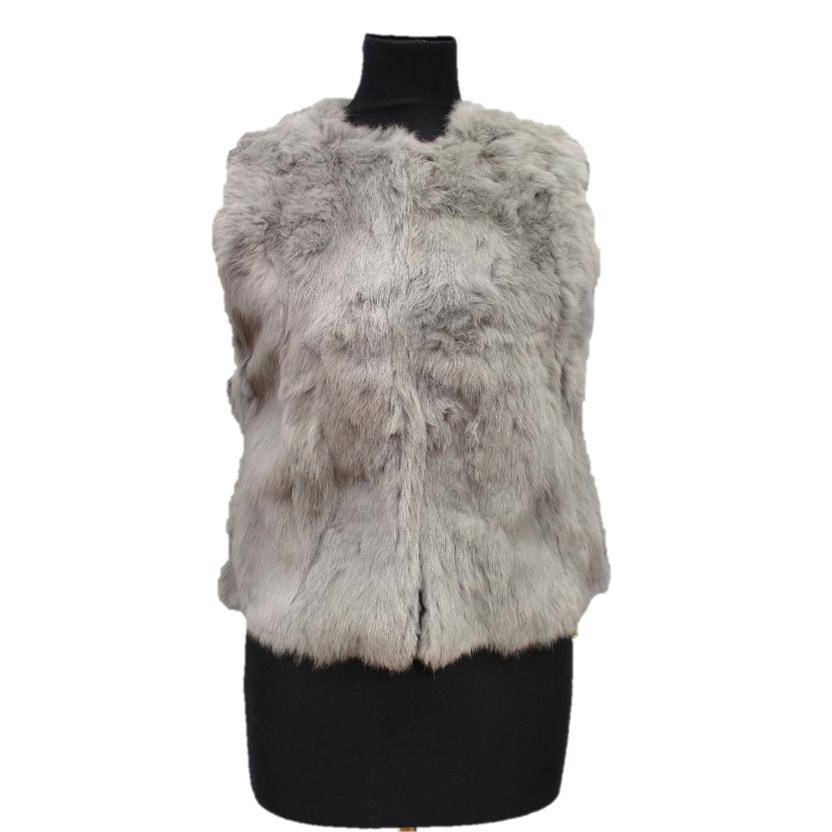 Fur Vest- Grey - Fur Vest - La Fiorentina ODC-1604
