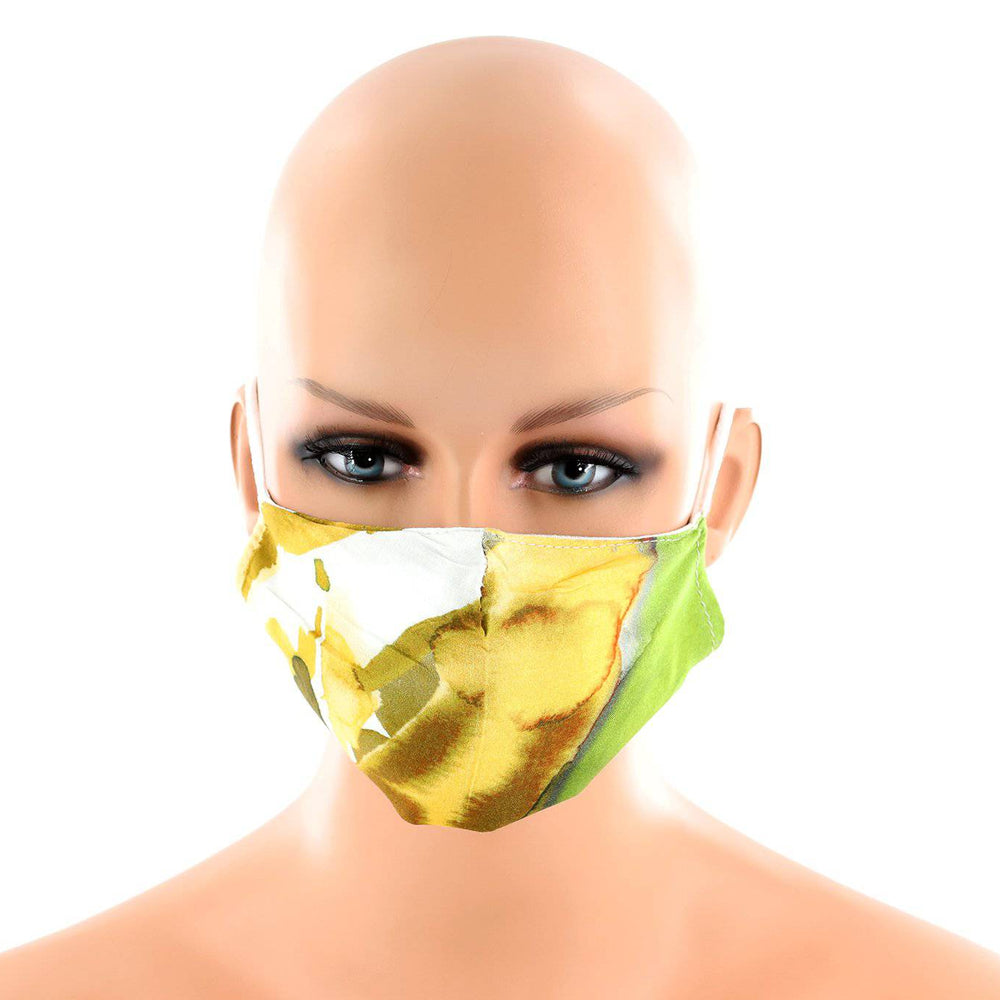 Green Water Paint Print Face Mask - face-mask - La Fiorentina MASK#24