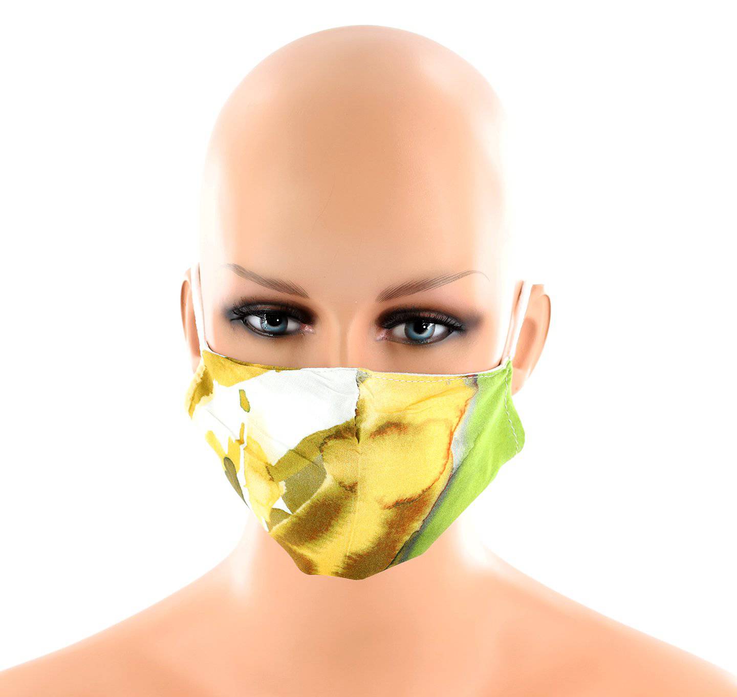 Green Water Paint Print Face Mask - face-mask - La Fiorentina MASK#24