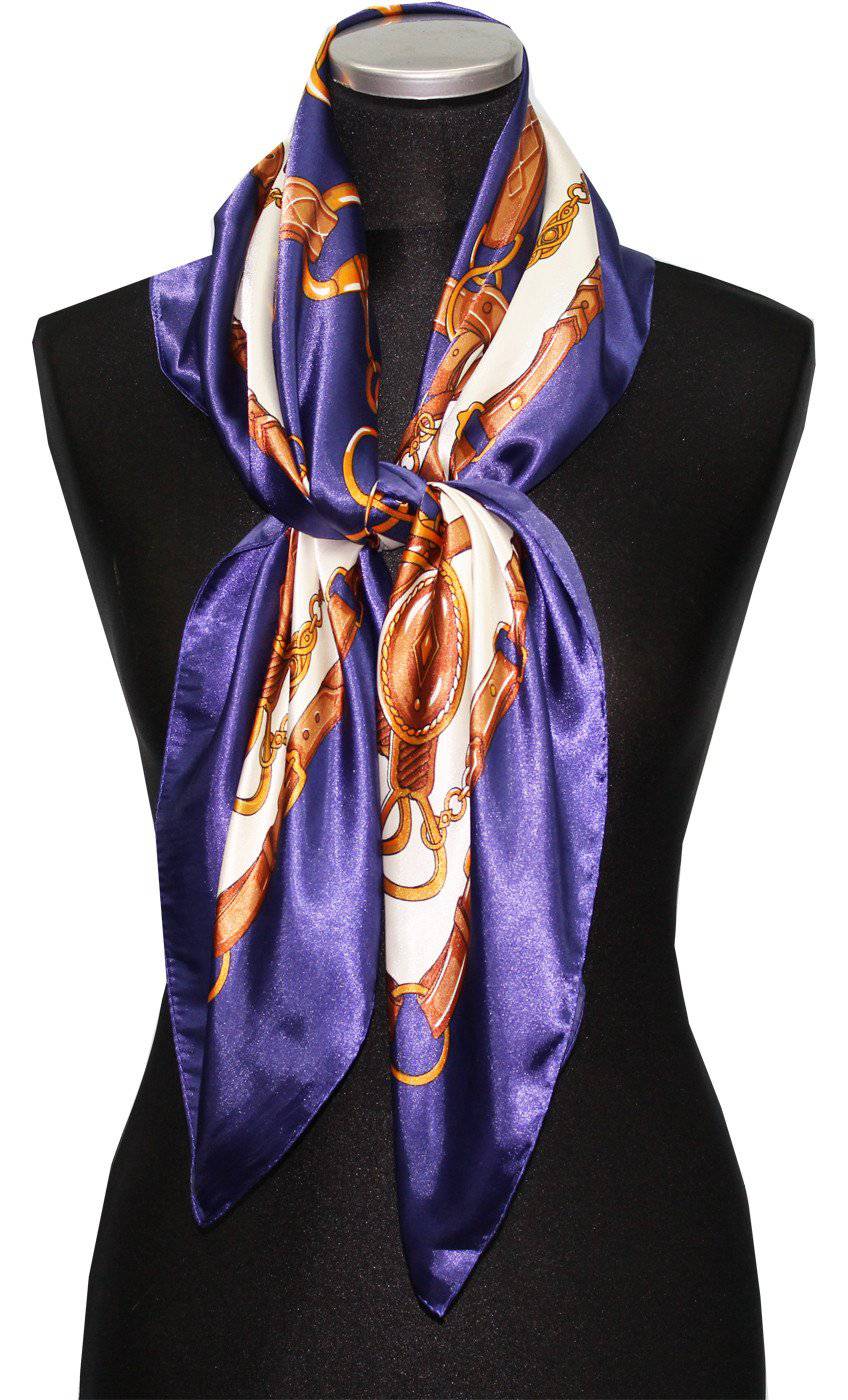 Halter Top and Scarf - Halter Top - La Fiorentina, Blue PS-1207-blue