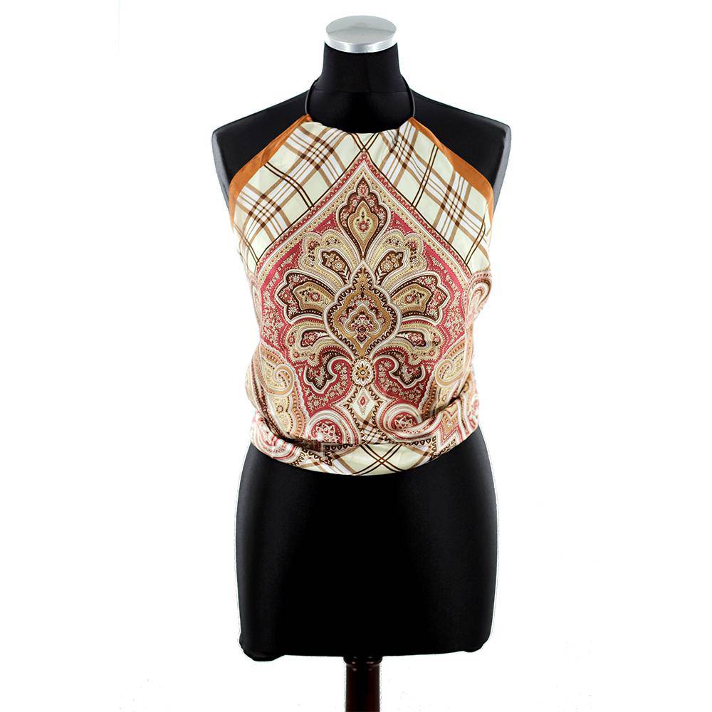 Halter Top Scarf - Light Brown - Halter Top - La Fiorentina PS-1204