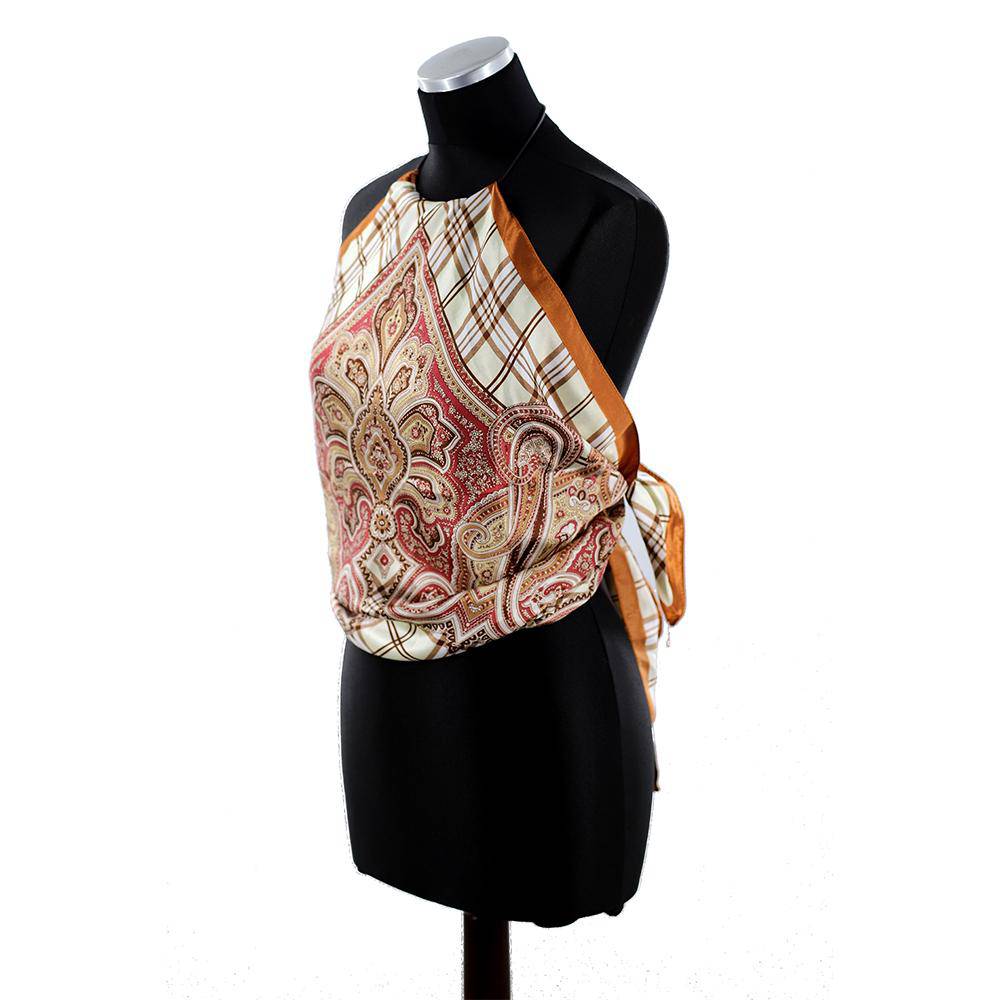 Halter Top Scarf - Light Brown - Halter Top - La Fiorentina PS-1204