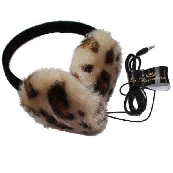 Headphone Earmuffs - Beige/Brown - Tech Ear Muffs - La Fiorentina TECH 1209