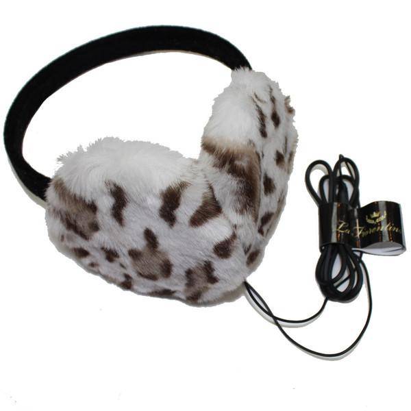 Headphone Earmuffs - White/Brown - Tech Ear Muffs - La Fiorentina TECH 1209
