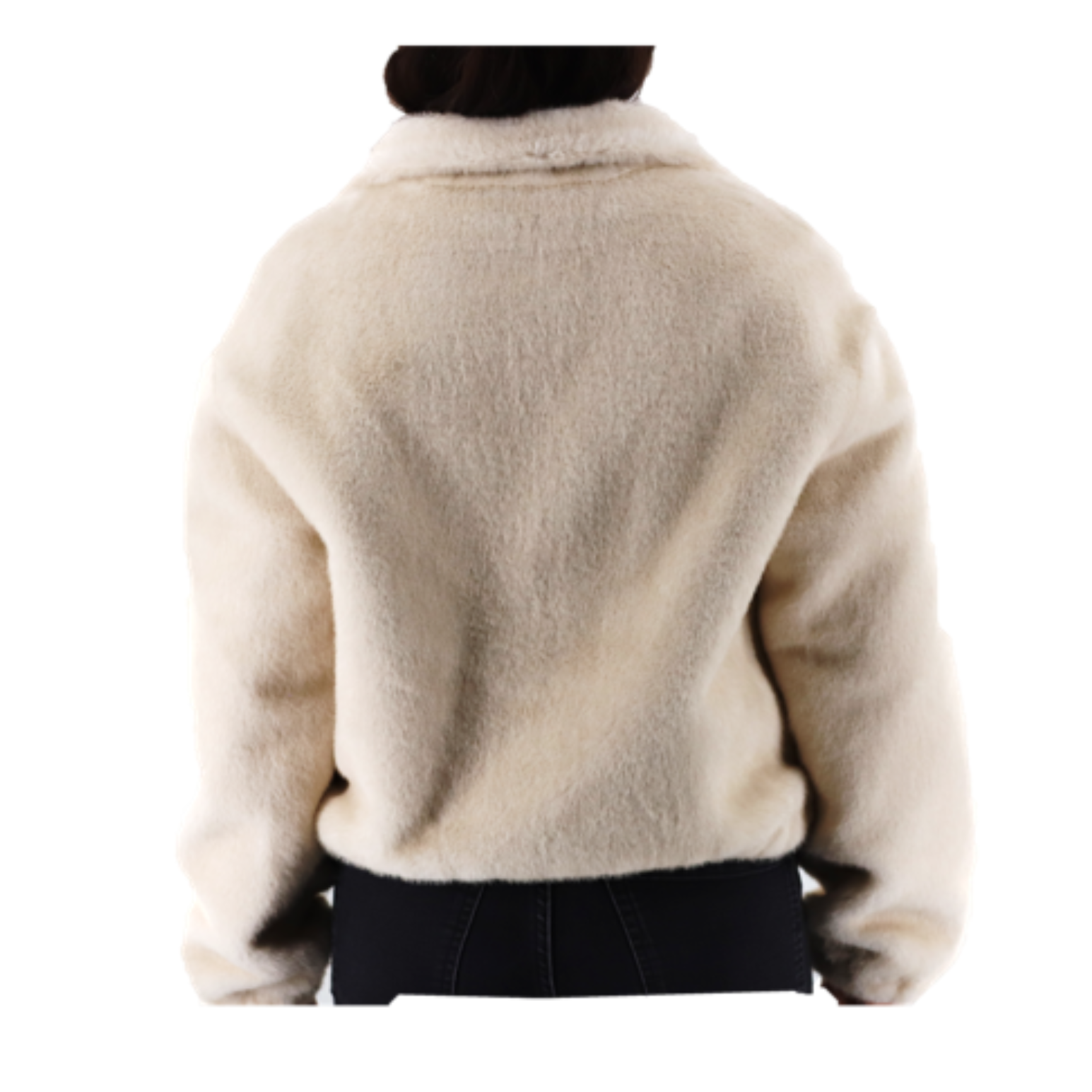Funnel Neck Faux Fur Jacket (237-CAM26901) - Outerwear - La Fiorentina