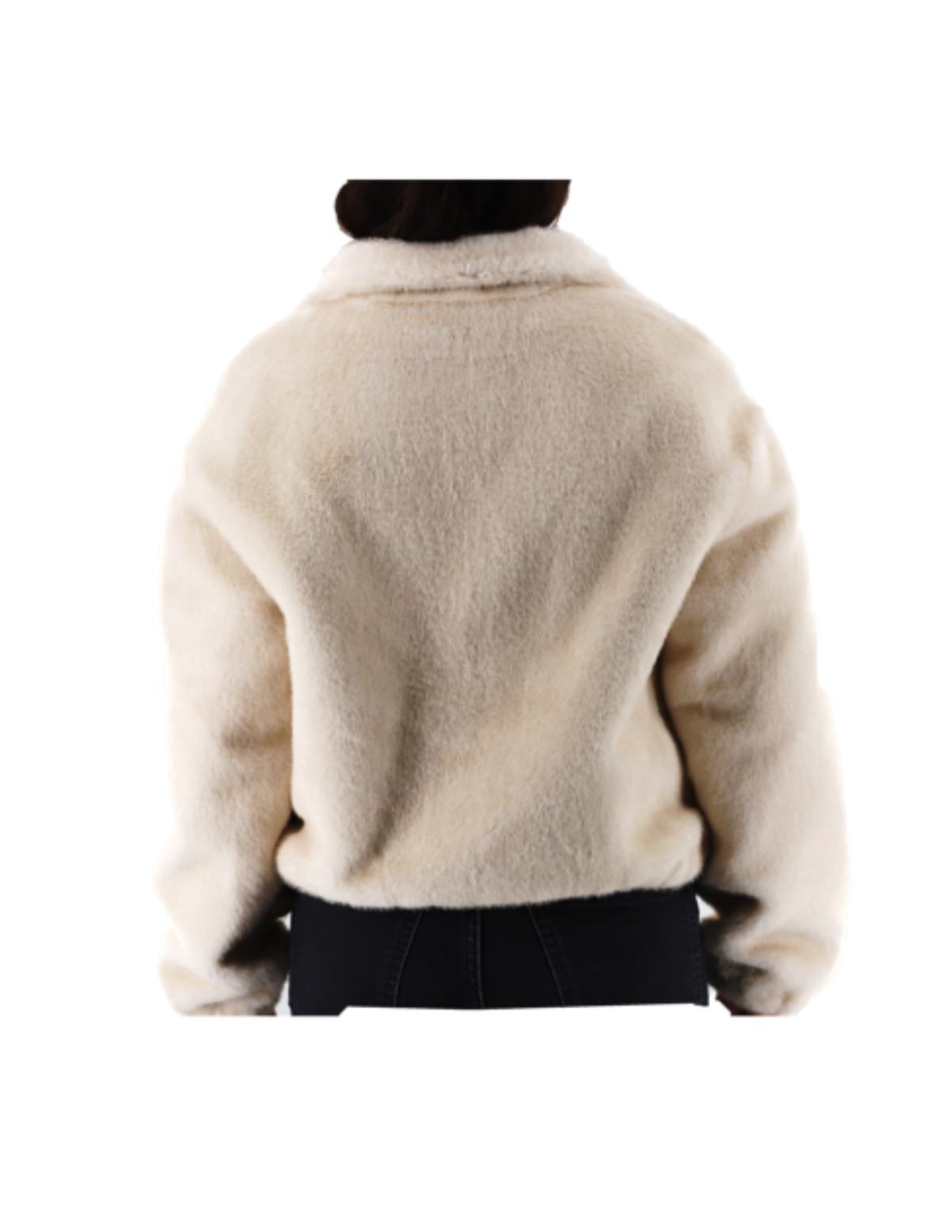 Funnel Neck Faux Fur Jacket (237-CAM26901) - Outerwear - La Fiorentina
