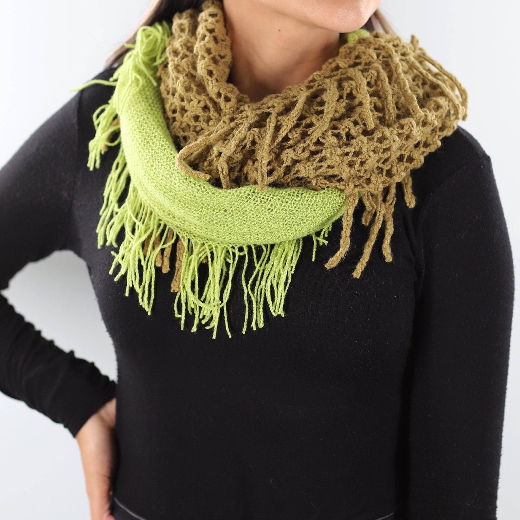 Infinity Scarf Crochet Scarf Fringe Ideas Infinity Scarf W/ Open