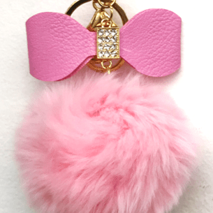 Key Chain Rabbit Poms - Key Chain - La Fiorentina, Pink KEYR005