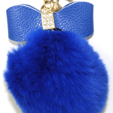 Key Chain Rabbit Poms - Key Chain - La Fiorentina, Sapphire KEYR002