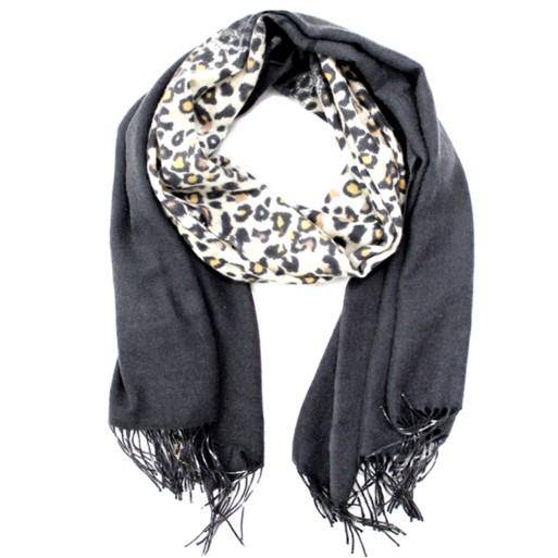 La Fiorentina | Cashmere Shawl - Grey/Print - Shawls - La Fiorentina GZLDP1601
