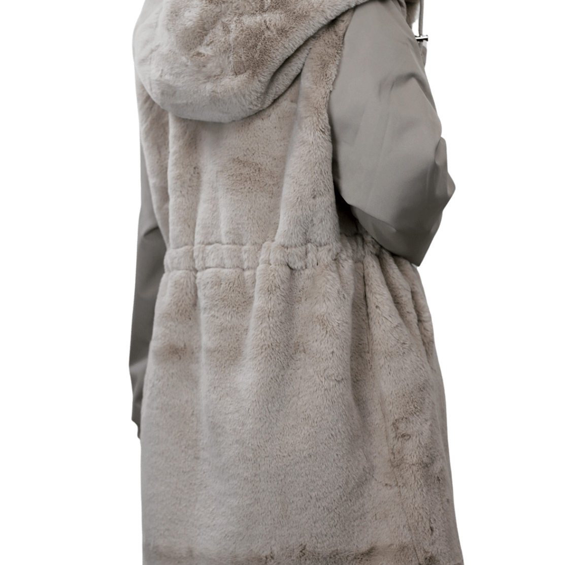 La Fiorentina Faux Fur Reversible Parka - Camel - Coat - La Fiorentina Faux2243_XL