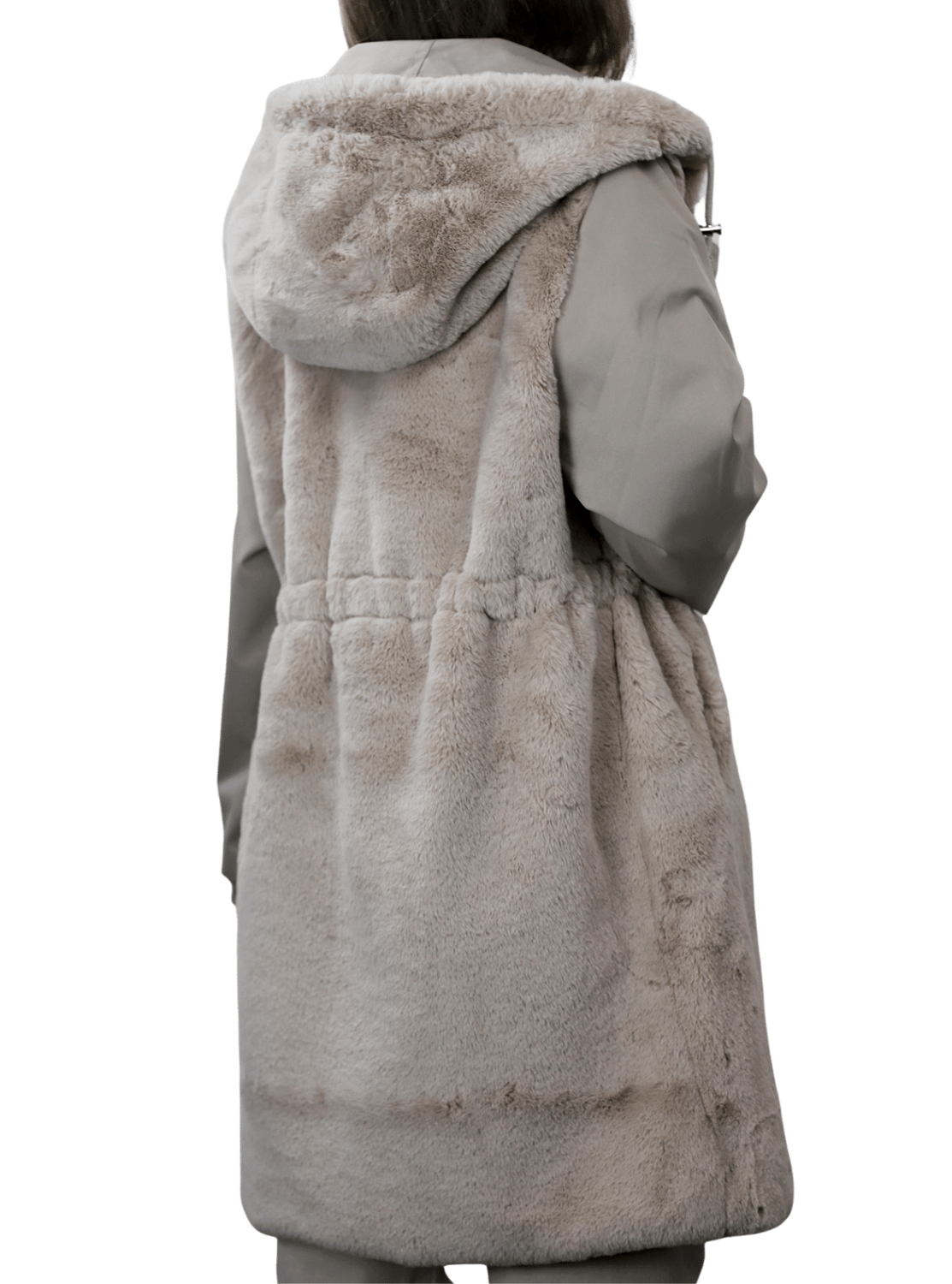 La Fiorentina Faux Fur Reversible Parka - Camel - Coat - La Fiorentina Faux2243_XL