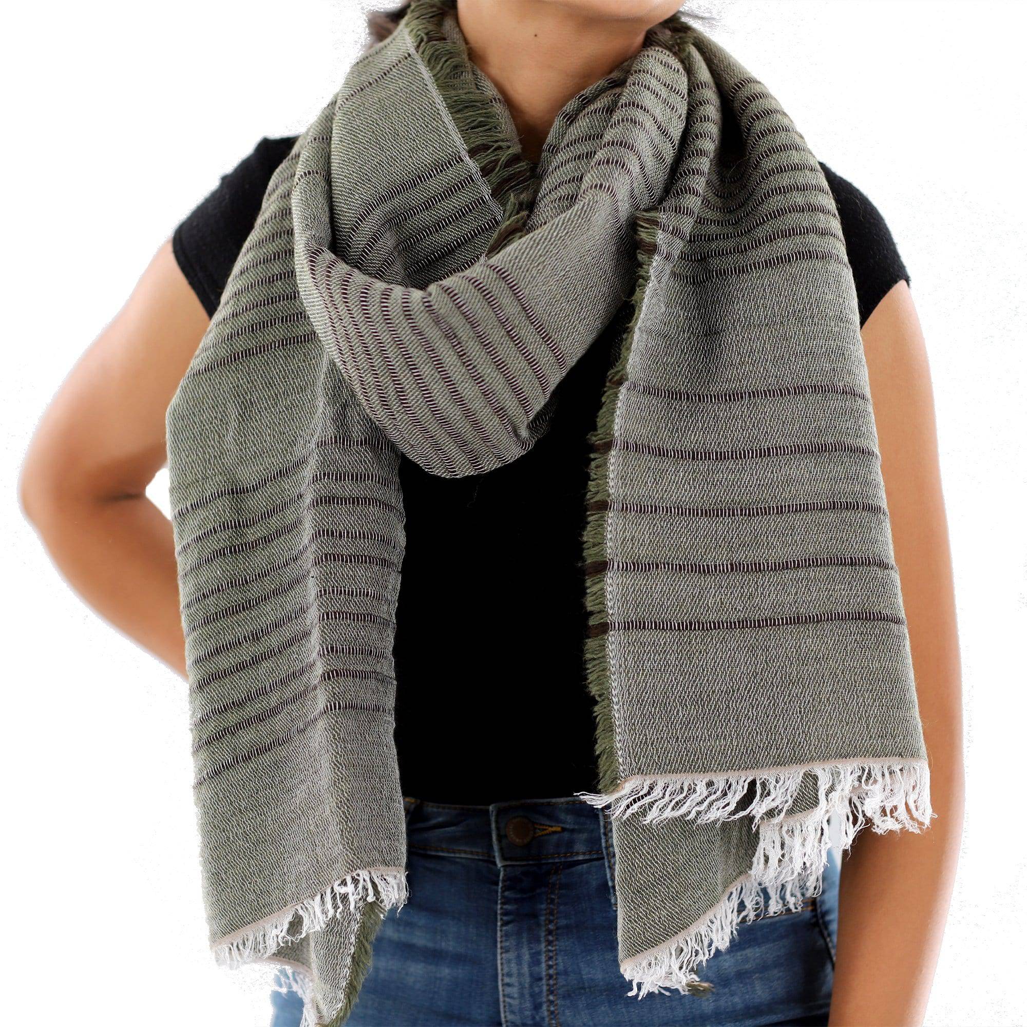 La Fiorentina | Italian Made Green Scarf - Scarf - La Fiorentina ART_NIGNI_UNITO