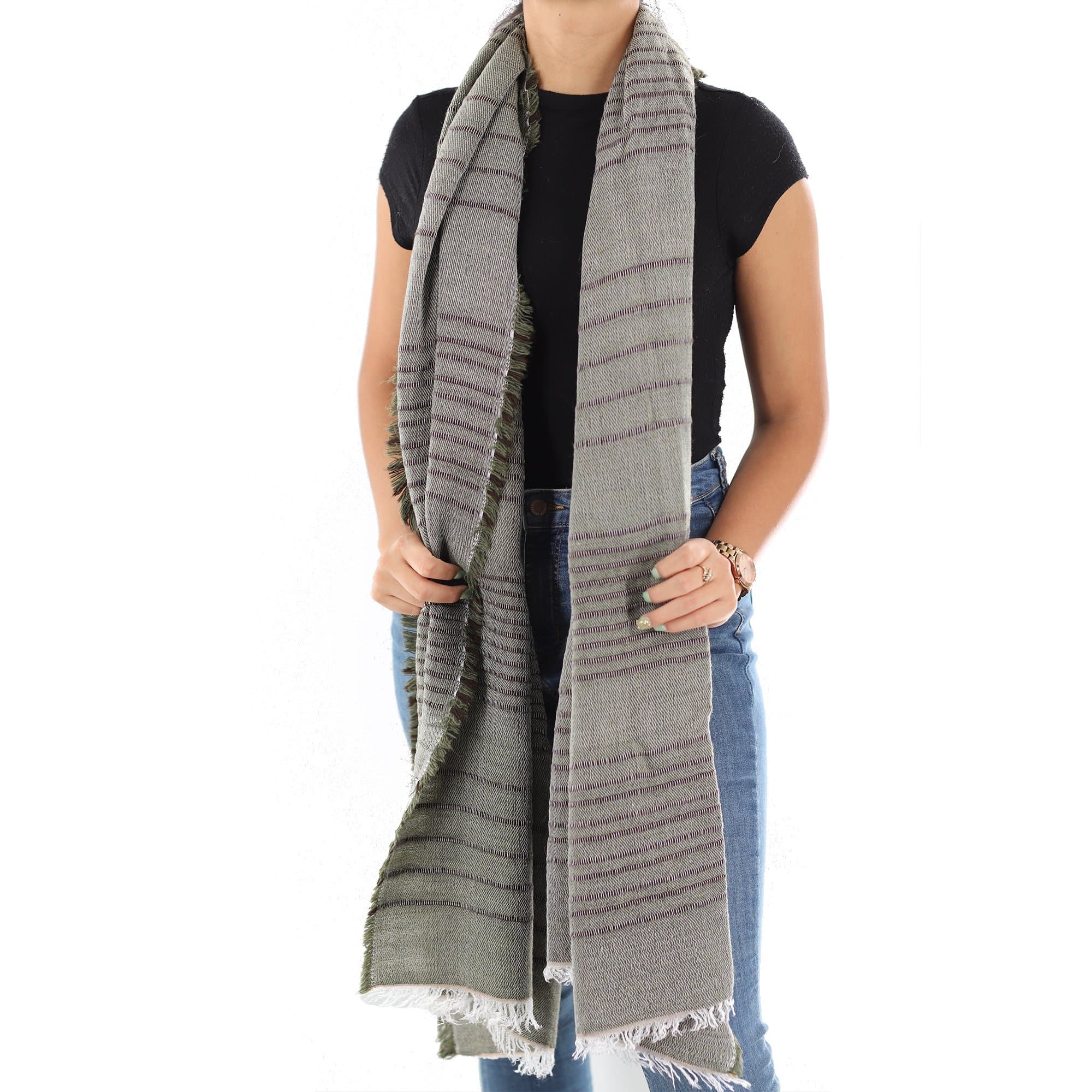 La Fiorentina | Italian Made Green Scarf - Scarf - La Fiorentina ART_NIGNI_UNITO