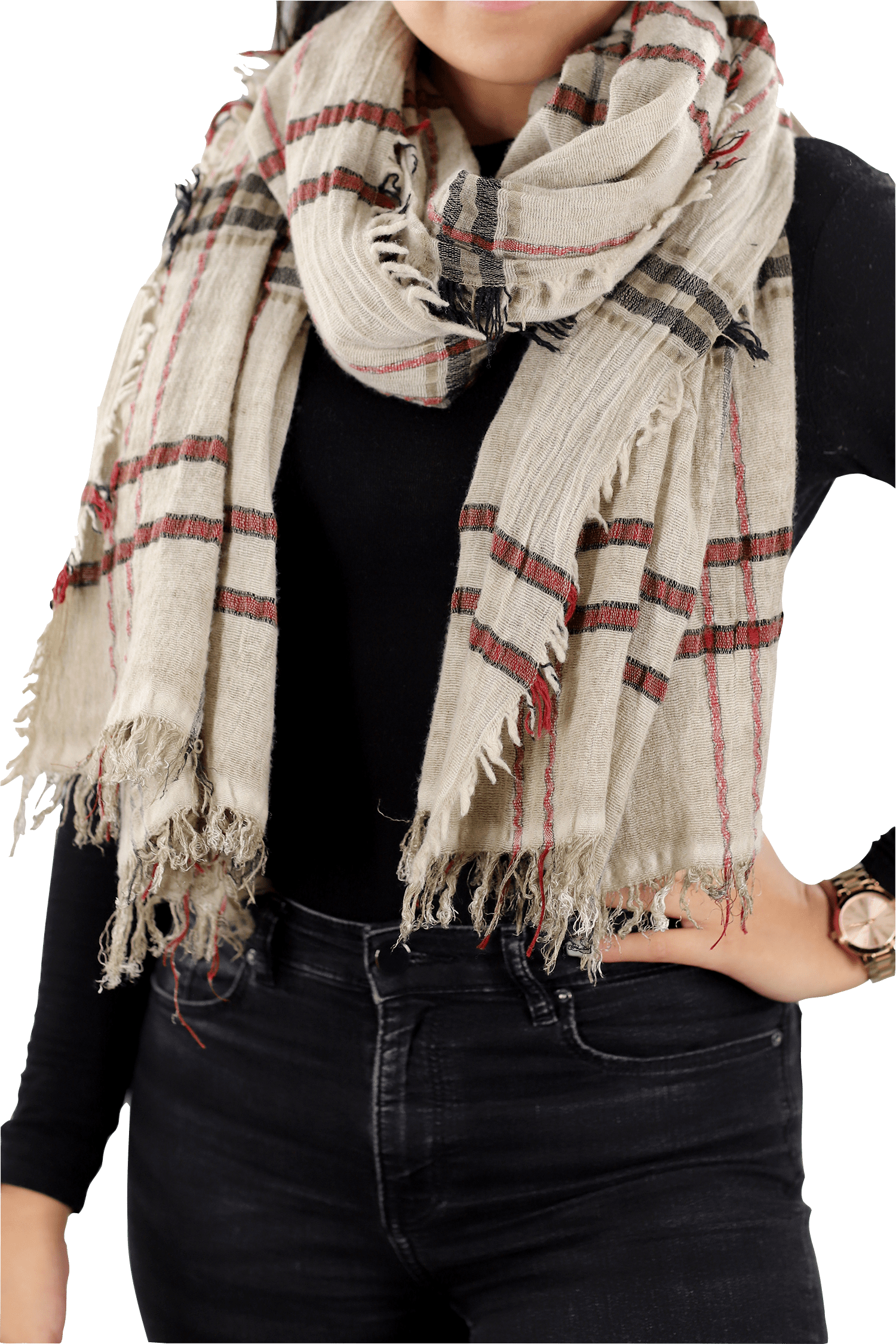 La Fiorentina | Italian Scarf - Brown - Scarf - La Fiorentina ART THOMPSON