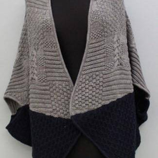 La Fiorentina | Knitted Cocoon - Grey/Black - Cocoon - La Fiorentina '422205