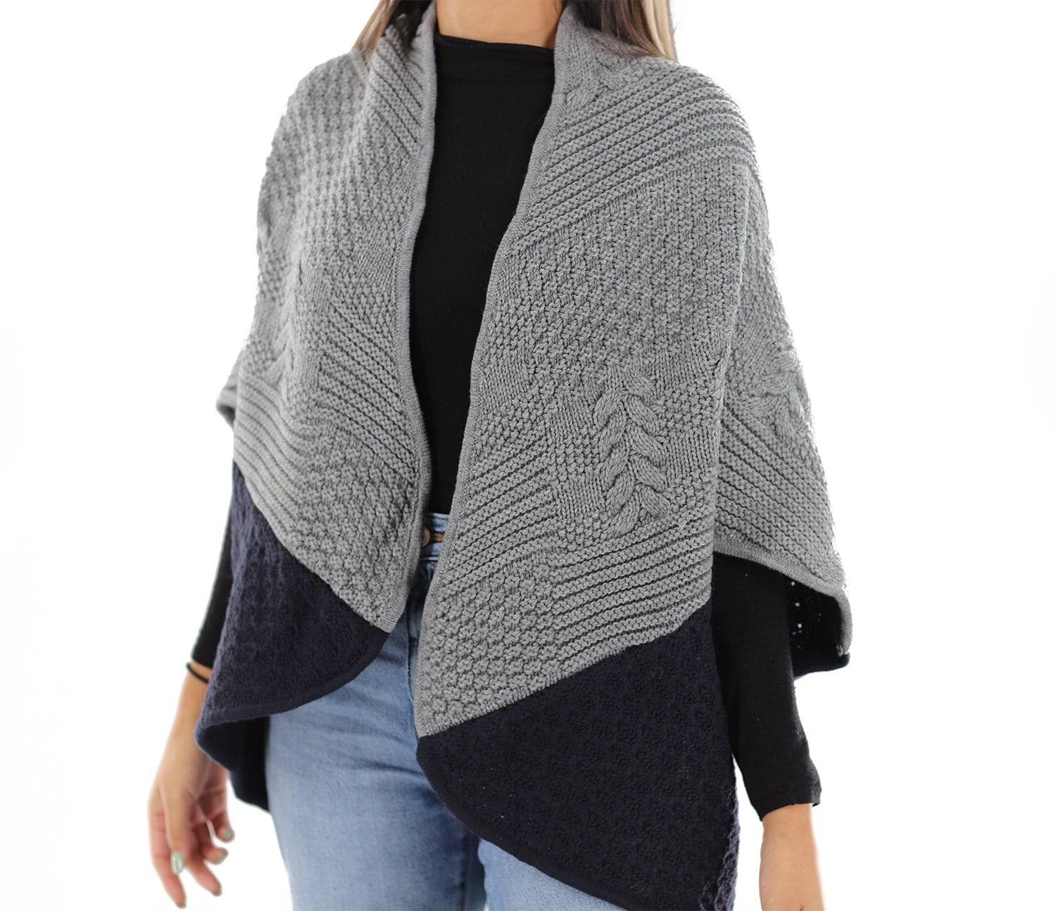 La Fiorentina | Knitted Cocoon - Grey/Black - Cocoon - La Fiorentina '422205