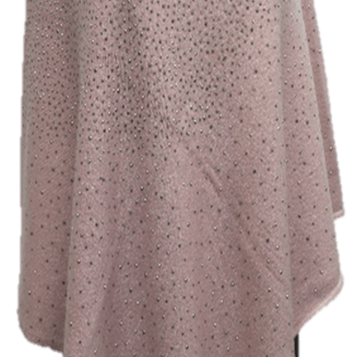 La Fiorentina Poncho with Embellishments - Poncho - La Fiorentina, Pink B40-Choco