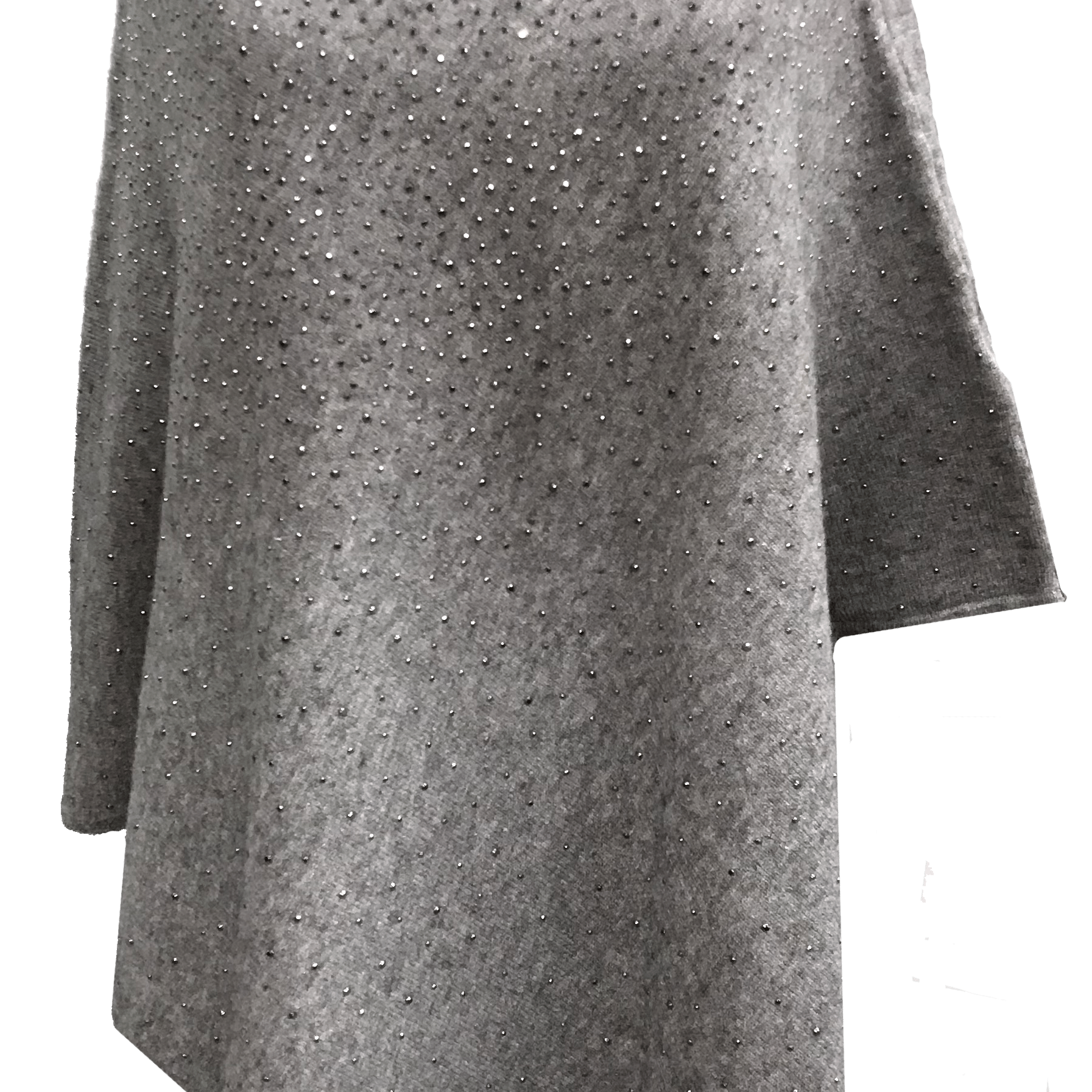 La Fiorentina Poncho with Embellishments - Poncho - La Fiorentina, Periwinkle B40-Coffee