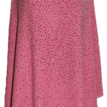 La Fiorentina Poncho with Embellishments - Poncho - La Fiorentina, Watermelon Red
