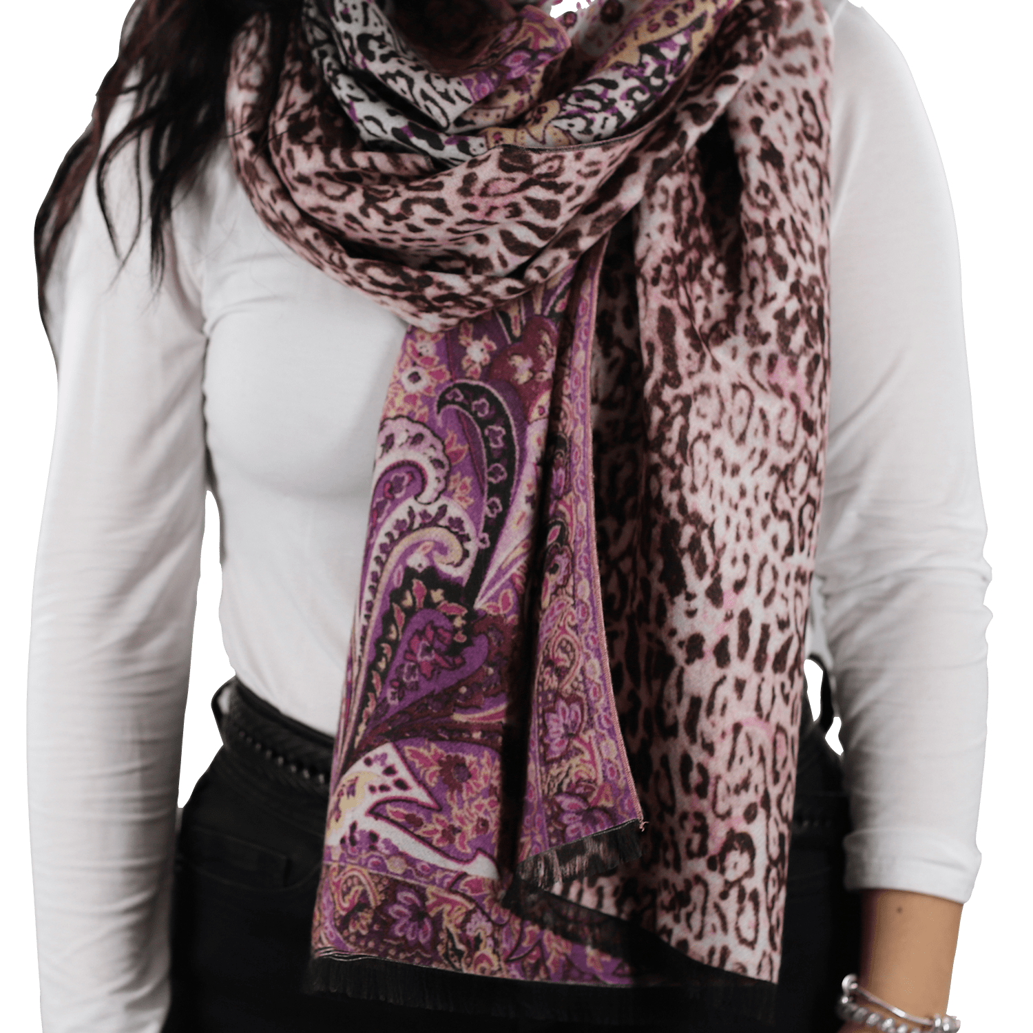 La Fiorentina | Reversible Wrap - Plum - Wrap - La Fiorentina TYZ1409