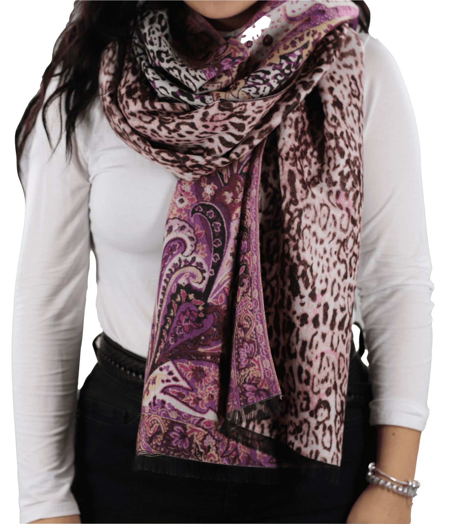 La Fiorentina | Reversible Wrap - Plum - Wrap - La Fiorentina TYZ1409